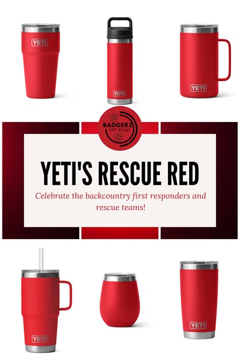 Yeti Rescue Red Drinkware and Coolers - BadgersOffRoad