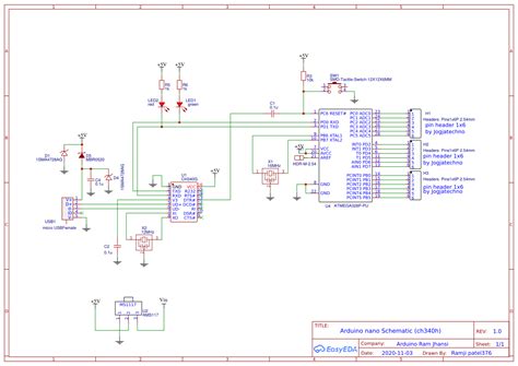 Arduino Nano Schematic - Diy Arduino Nano Arduino Project Hub ...