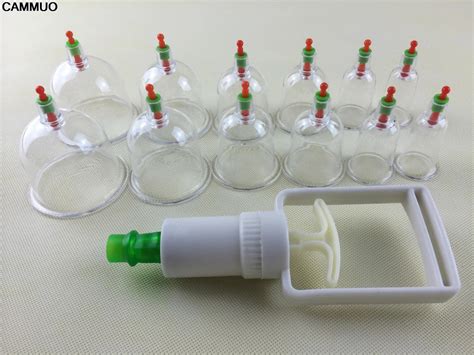 Chinese Medical Vacuum Massager Cupping With 12pc Cup Suction Pump ...