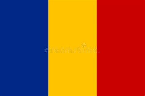 Flag of Romania. Official Colors. Flat Vector Illustration Stock Vector ...