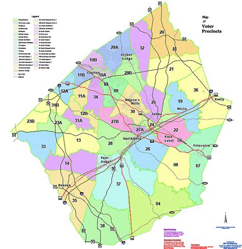 Johnston County Elections | Map of Precincts