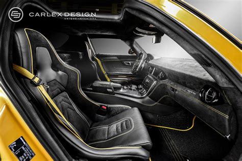 SLS AMG Black Series Interior Gets Drenched in Alcantara by Carlex ...