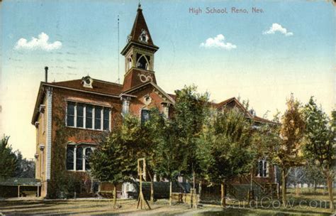 High School Reno, NV Postcard