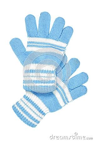 Guantes De Lana De Stripey Fotos de archivo - Imagen: 14745413