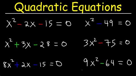 Solving Simple Quadratic Equations By Factoring - Tessshebaylo