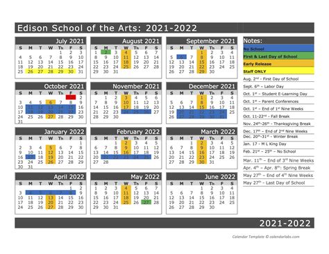 Nash County Public Schools Calendar 2022-21 2024 - Schoolcalendars.net