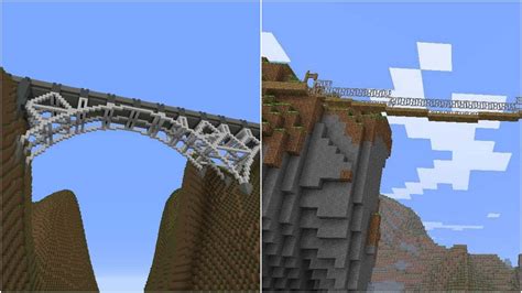 Download Minecraft Bridge in Stunning Surroundings Wallpaper ...