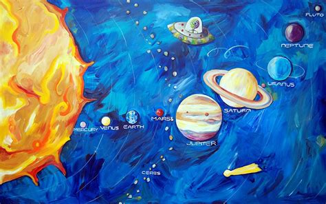 Solar System Painting at PaintingValley.com | Explore collection of ...