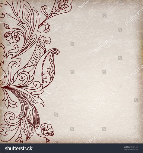 Decorative Original Border Original Frame Template Stock Illustration ...