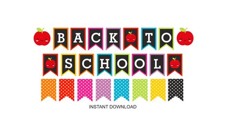 Back to School Banner Printable / Welcome Back to School | Etsy