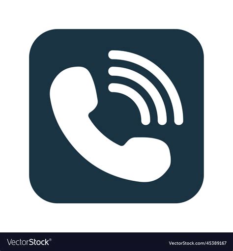 Call app caller icon editable logo Royalty Free Vector Image