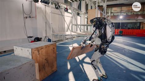 Atlas, a humanoid robot, shows off some complicated tricks