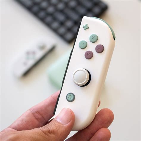 Custom JoyCons Nintendo Switch Joy-Con Controller Mods White with Grey ...