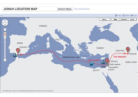 Map Of Nineveh And Tarshish - Cal Poly Pomona Map