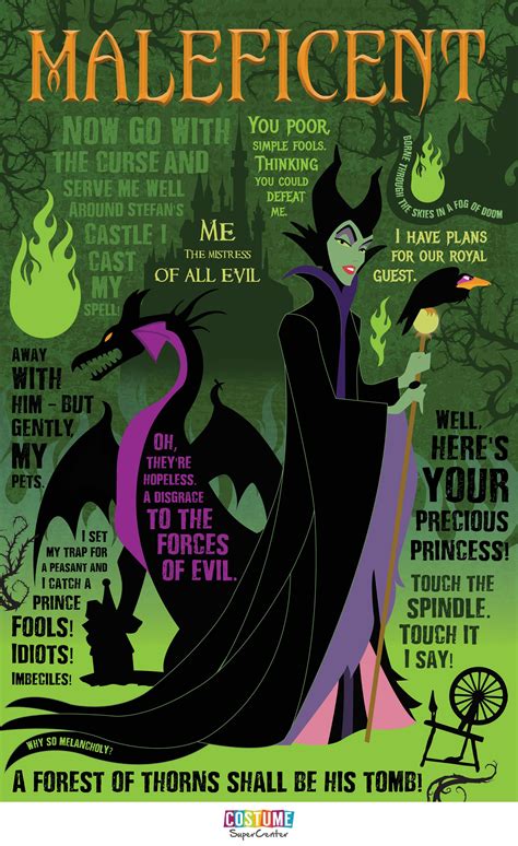 Maleficent Quotable Infographic | Costume Supercenter Blog | Evil ...