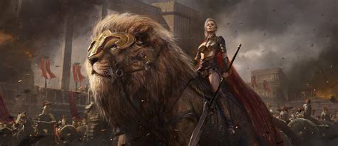 warrior, Armor, Fantasy art, Lion Wallpapers HD / Desktop and Mobile ...