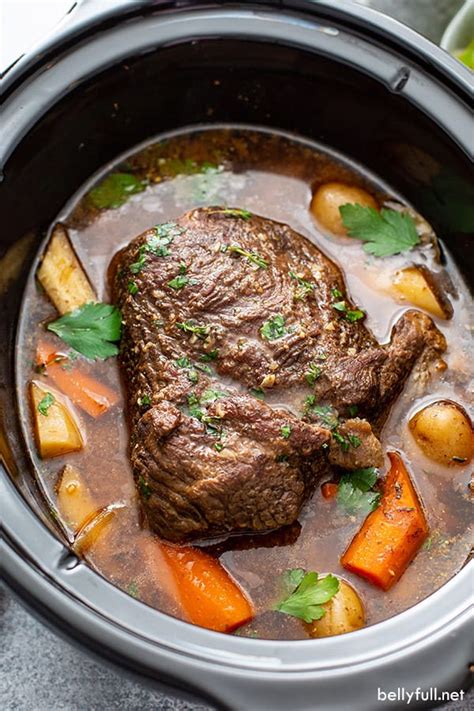 Slow Cooker Pot Roast - Belly Full