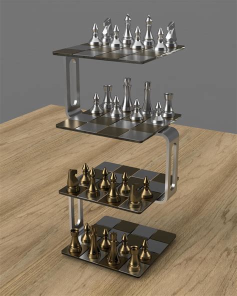 3D Chess Set by Cole Snapp at Coroflot.com