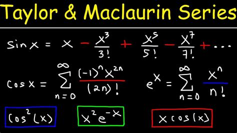 Taylor Series and Maclaurin Series - Calculus 2 - YouTube