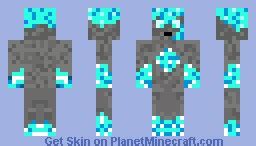 Diamond Golem Minecraft Skin