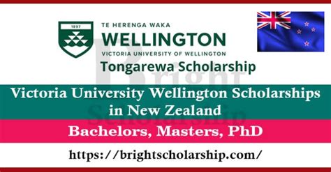 Victoria University Wellington Scholarships 2023-24 in New Zealand (Funded)