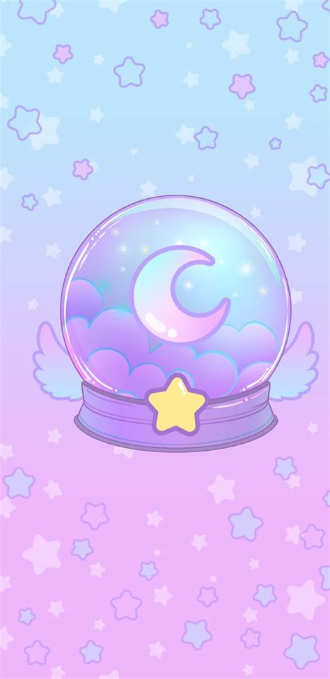 Moon Crystal Ball Wallpaper by Cogul Planet Inc (With images) | Cute ...