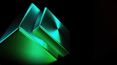 Glowing Green Abstract Shapes 5k Wallpaper,HD Abstract Wallpapers,4k ...