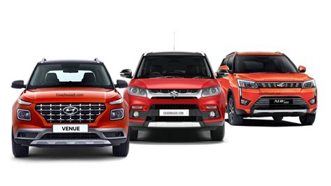 Hyundai Venue vs Maruti Vitara Brezza vs Mahindra XUV300 - Dimensions ...