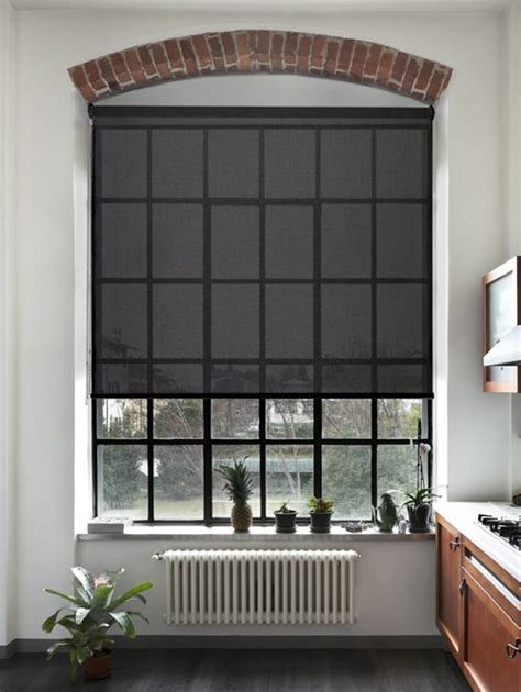 Black Smoke 3% Openness Sunscreen Roller Blind | Roller blinds, Blinds ...