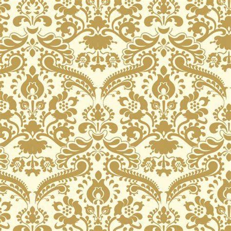 The Dolls House Emporium Gold Damask Wallpaper