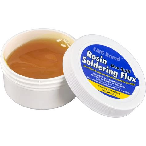 CAIG LABORATORIES, Rosin Soldering Flux (Electrical), Jar, 56 Grams ...