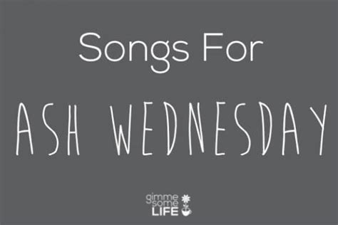 Songs For Ash Wednesday | gimmesomelife.com