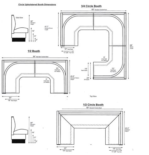 Half A Circle Booth Restaurant Seating Contract Grade Premium ...