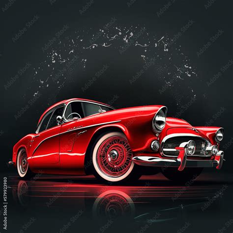 red sports car red car hd wallpaper Stock Illustration | Adobe Stock