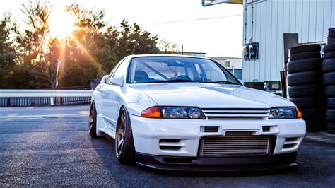 white nissan skyline r32 jdm car 4k 5k hd JDM Wallpapers | HD ...