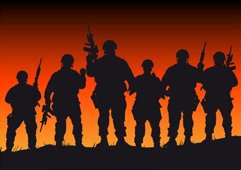 Free Soldier Silhouette Sunset, Download Free Soldier Silhouette Sunset ...