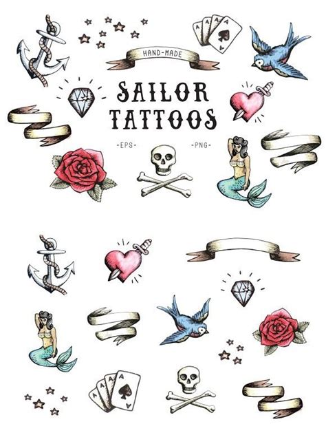 Nautical Navy Seal And Sailor Tattoos Meanings Poster ...