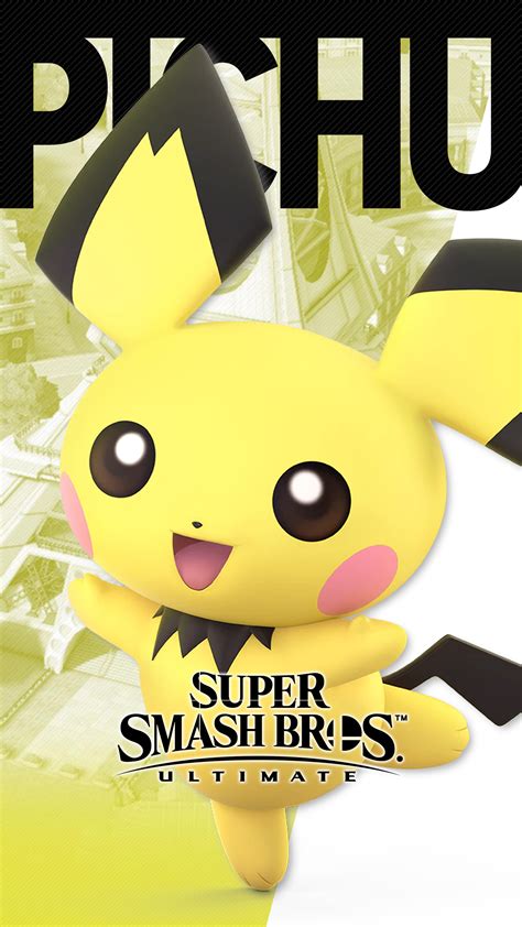 Super Smash Bros Ultimate Pichu Wallpapers - Cat with Monocle