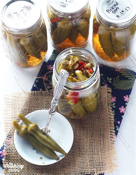 Spicy Pickled Okra | The Cooking Bride