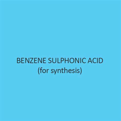 Buy Benzene Sulphonic Acid (For Synthesis) 40% discount in India