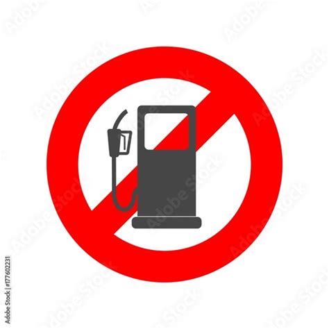 No Gas Sign, No fuel warning sign - Buy this stock vector and explore ...