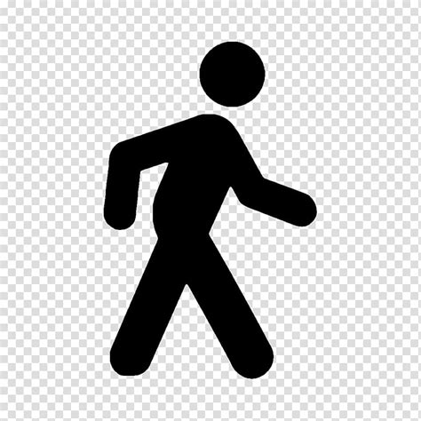 Transparency Walking Walk Cycle Symbol Gesture Logo Transparent Png ...