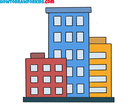 How to Draw a City - Easy Drawing Tutorial For Kids