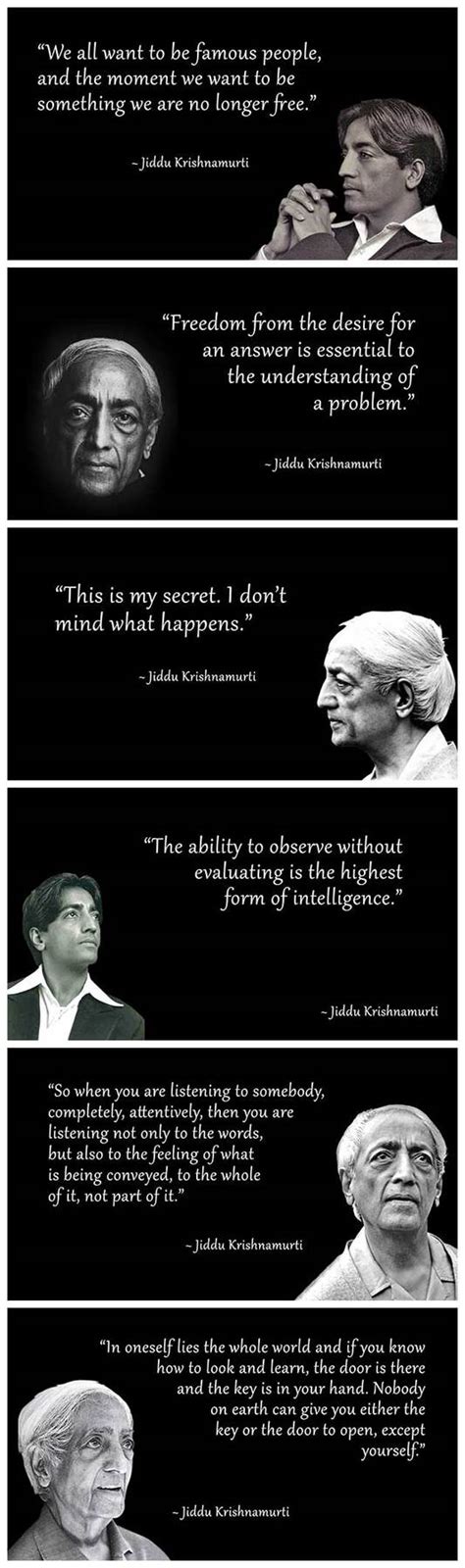 6 of the best Jiddu Krishnamurti Philosophy Quotes | Catherine Annis Yoga