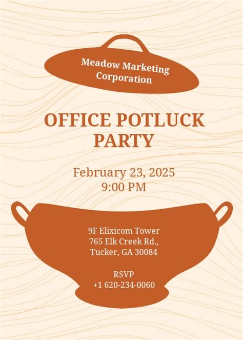 Potluck Invitation Email Template - prntbl.concejomunicipaldechinu.gov.co