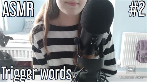 #ASMR | Trigger words part 2 - YouTube