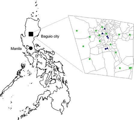 Location map of Baguio city in the Philippines (A). Participating ...