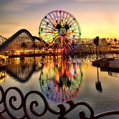 My favorite picture I’ve taken of the Ferris wheel. Those colors ...