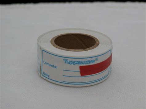 Vintage Tupperware Freezer Labels for Food Storage Containers