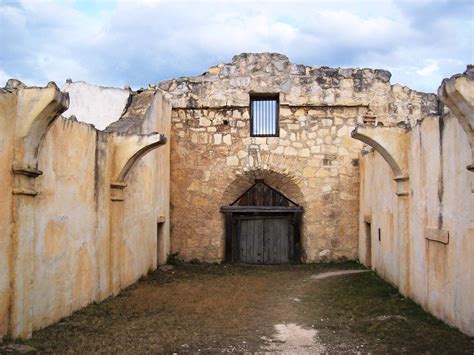 View from inside The Alamo, looking at the backside of the… | Flickr